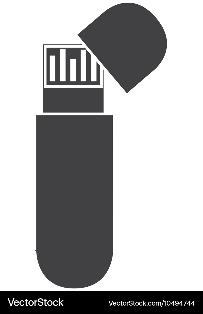 Usb connected backup design Vector Image