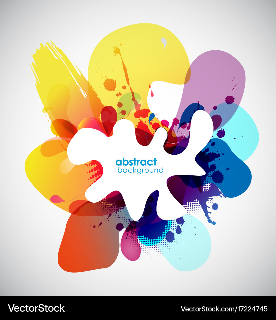 Abstract colored background with shapes Vector Image