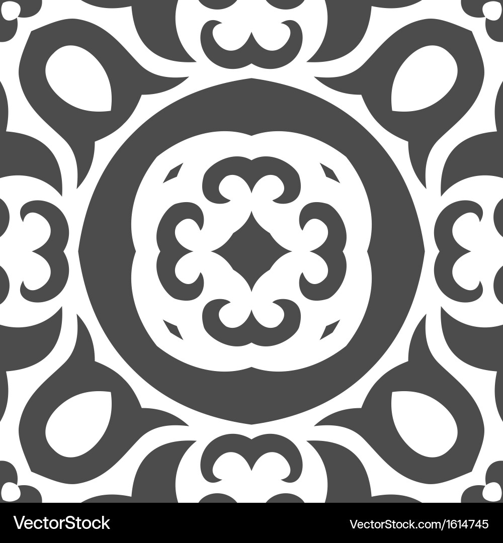 Abstract seamless pattern in mehndi style vector image
