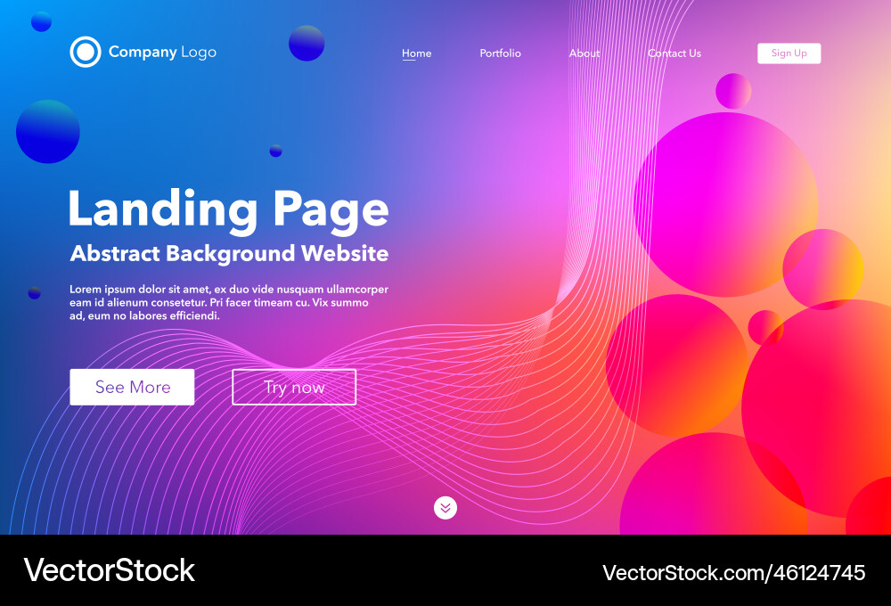 Abstract Wave Gradient Background vector image