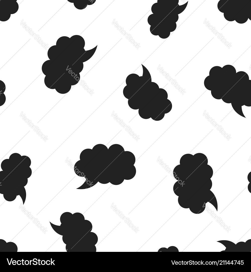 Blank empty speech bubble icon seamless pattern Blank empty speech bubble icon seamless pattern vector image
