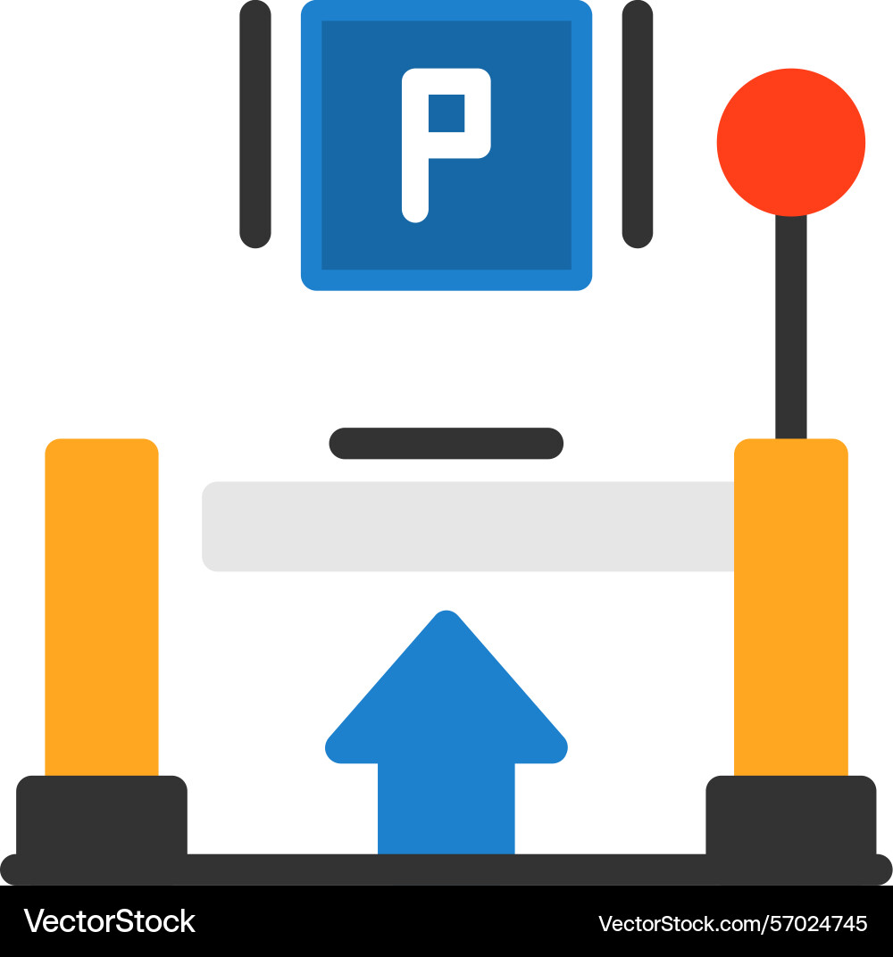 Exit ramp flat style icon design Vector Image