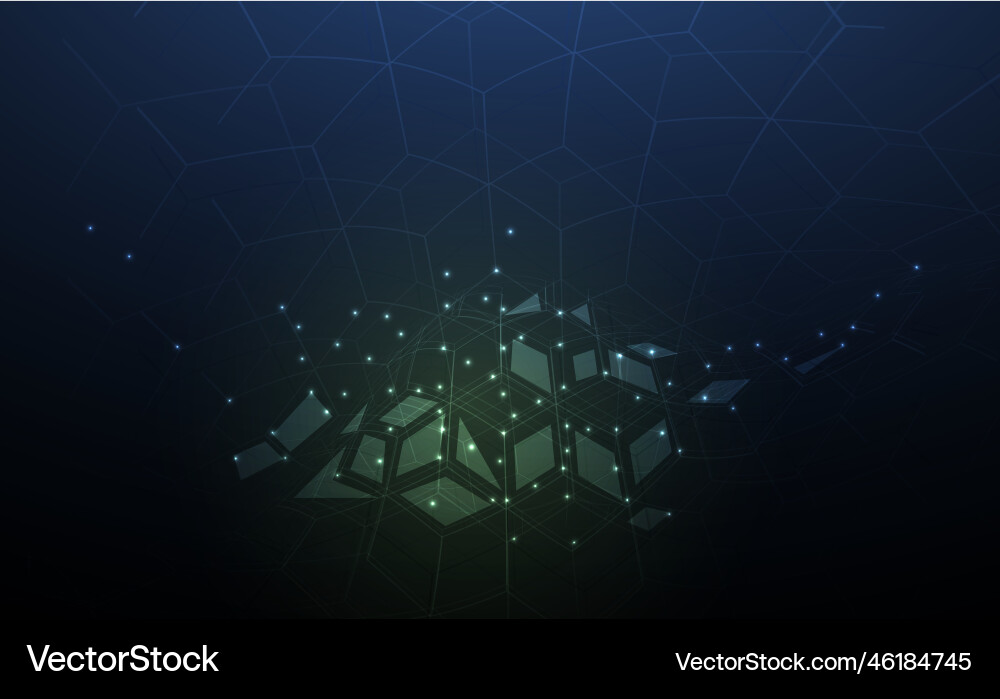 Neural network concept connected cells with links Neural network concept connected cells with links vector image