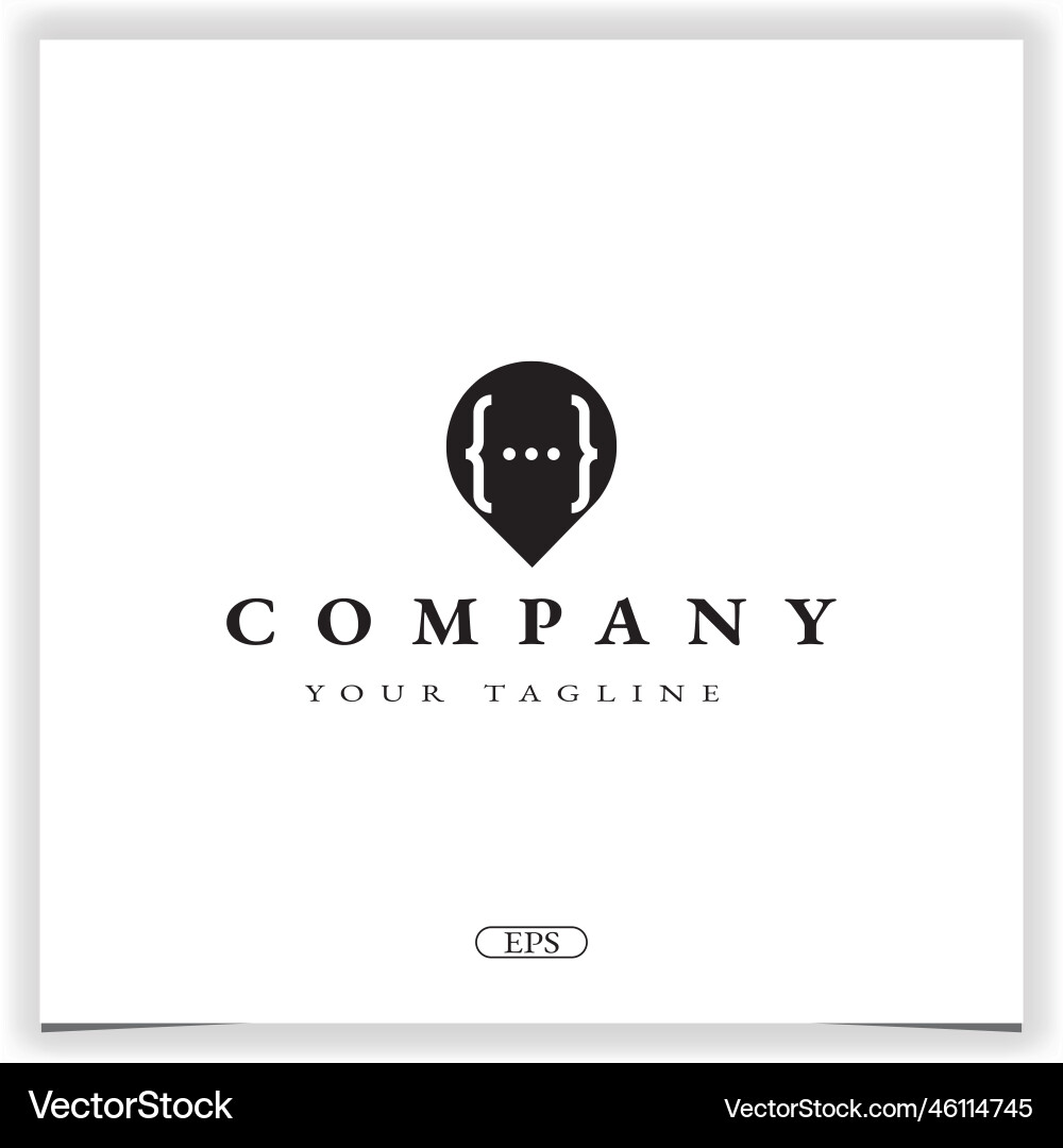 Pin coding or programmer logo premium elegant Pin coding or programmer logo premium elegant vector image