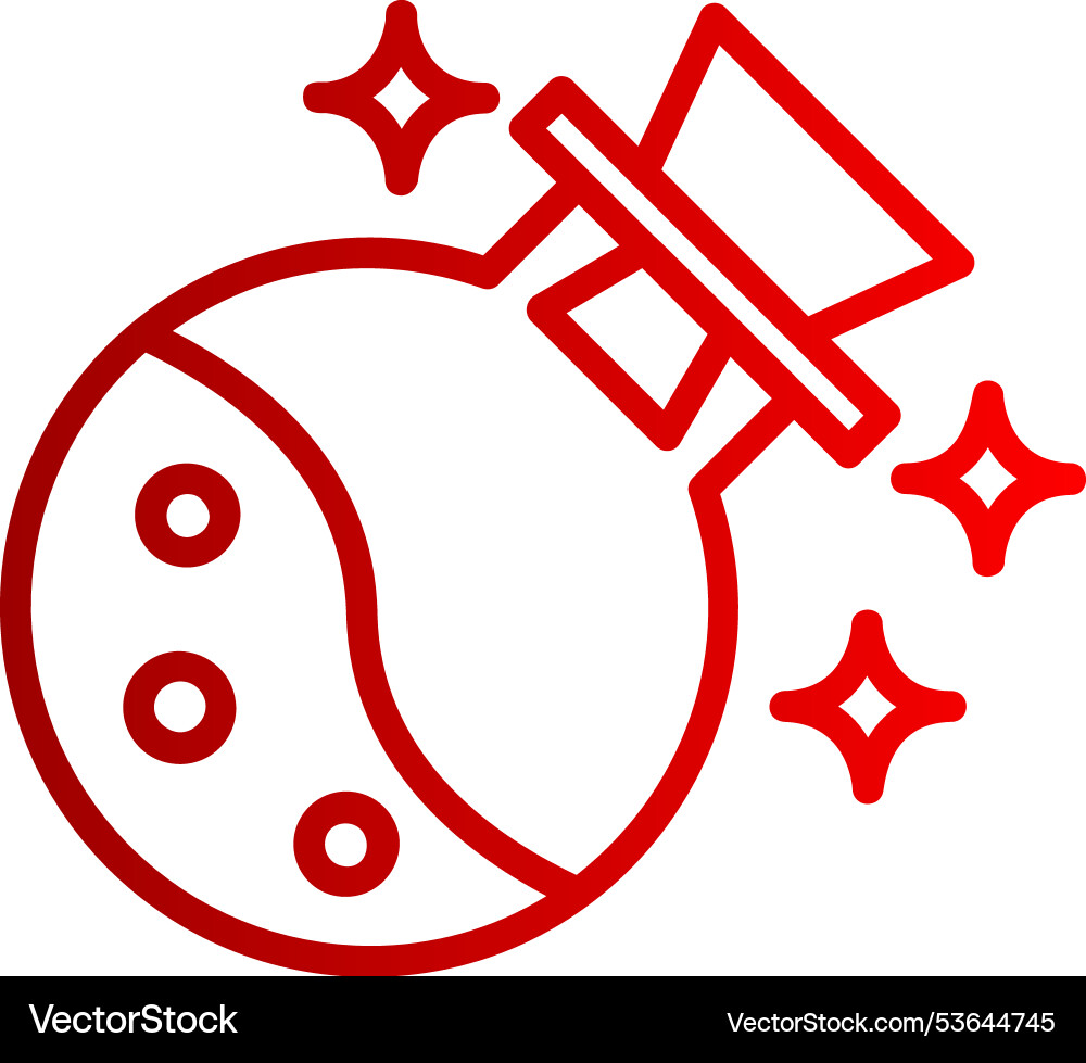 Potion line gradient icon vector image