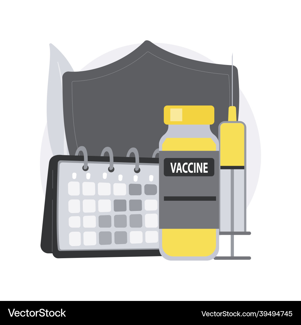 Vaccination program abstract concept Vaccination program abstract concept vector image