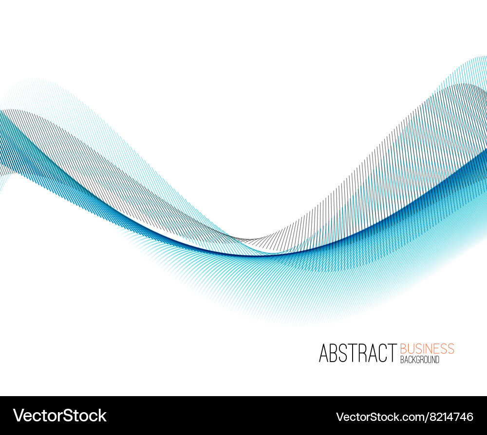 Abstract color wave design element vector image
