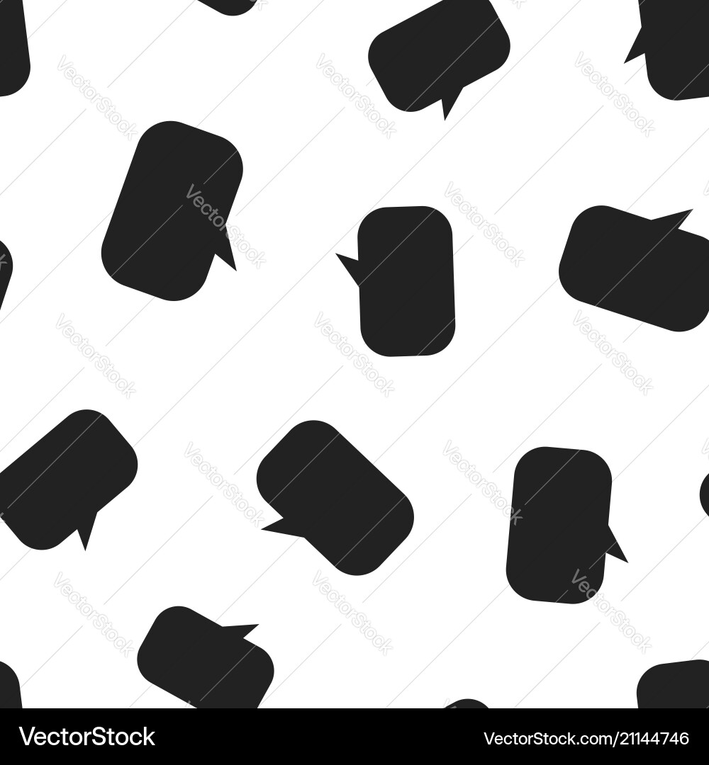 Blank empty speech bubble icon seamless pattern Blank empty speech bubble icon seamless pattern vector image