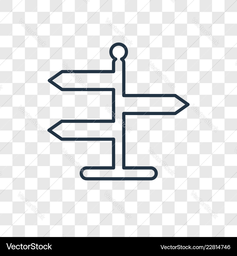 Linear icon isolated on transparent background Linear icon isolated on transparent background Vector Image