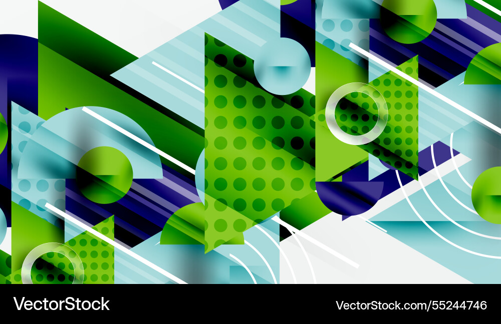 Modern abstract design with overlapping vector image