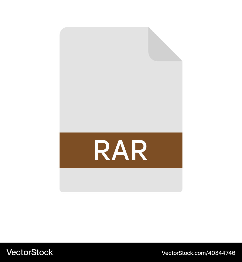 Rar document download file format image Rar document download file format image vector image