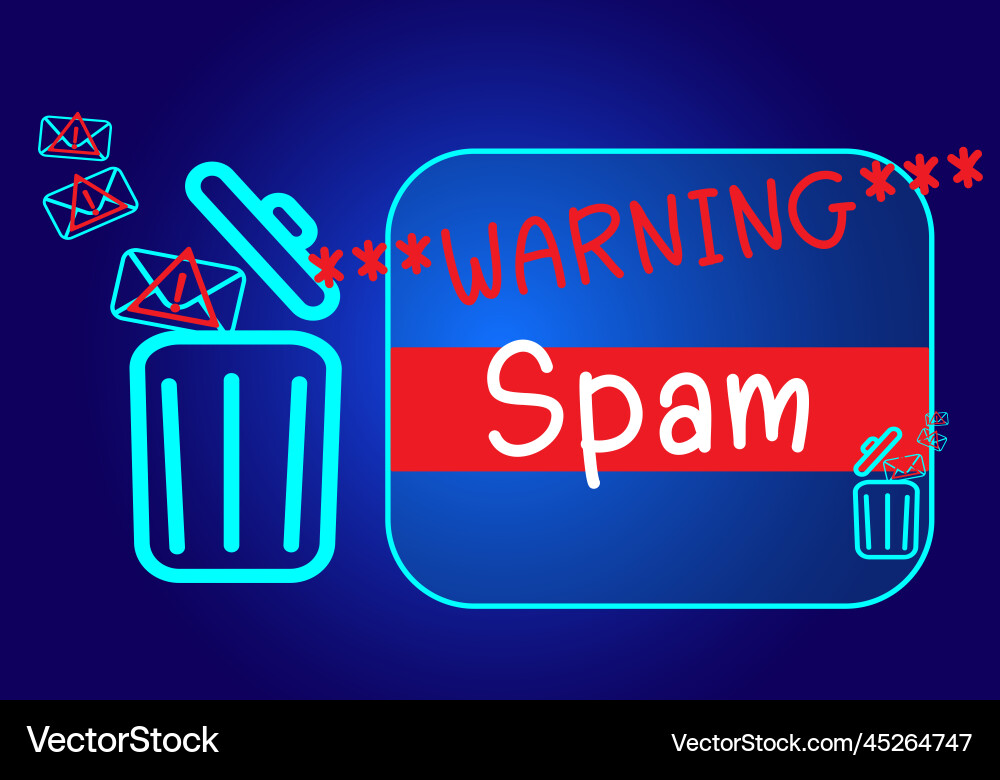 Concept of e-mail and computer viruses review Vector Image