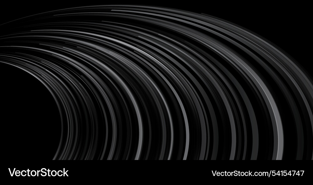 Curve light trail motion display background vector image