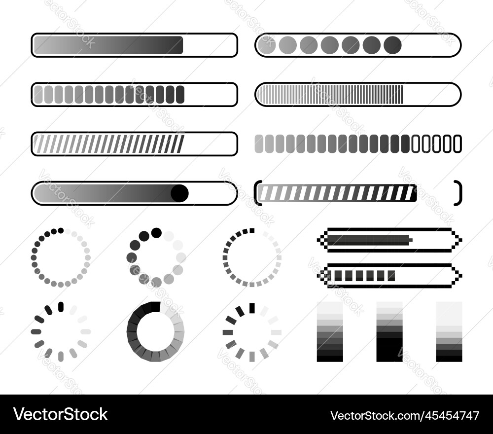 Loading Circle Progress Indicator vector image