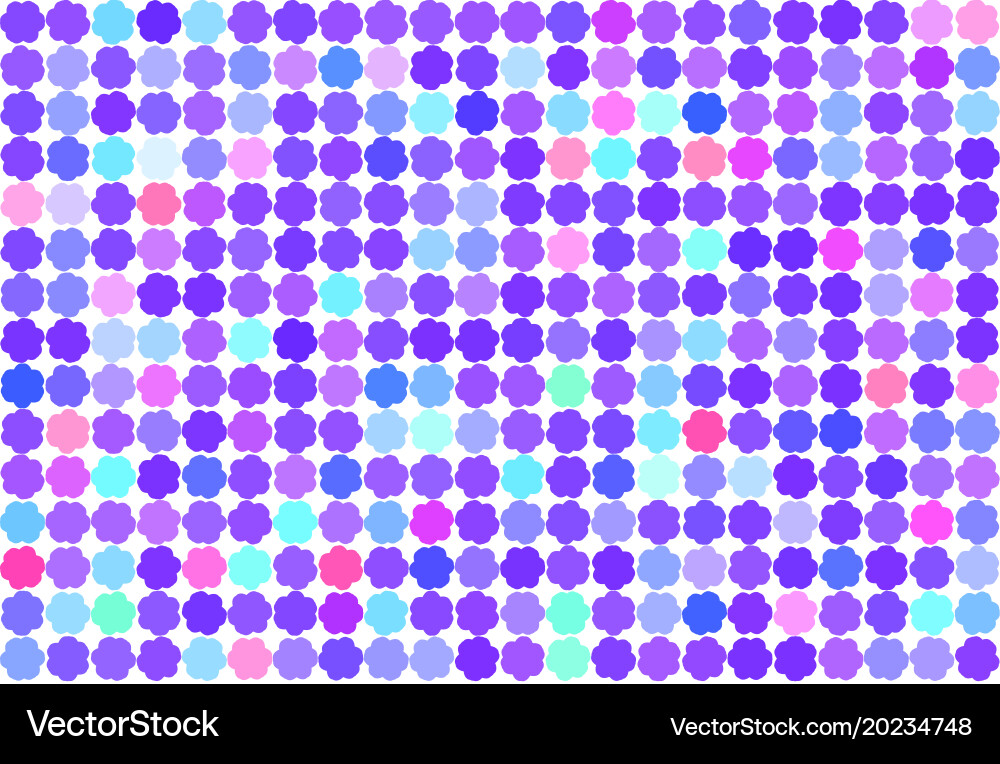 Abstract colored oval mixed shape pattern design vector image