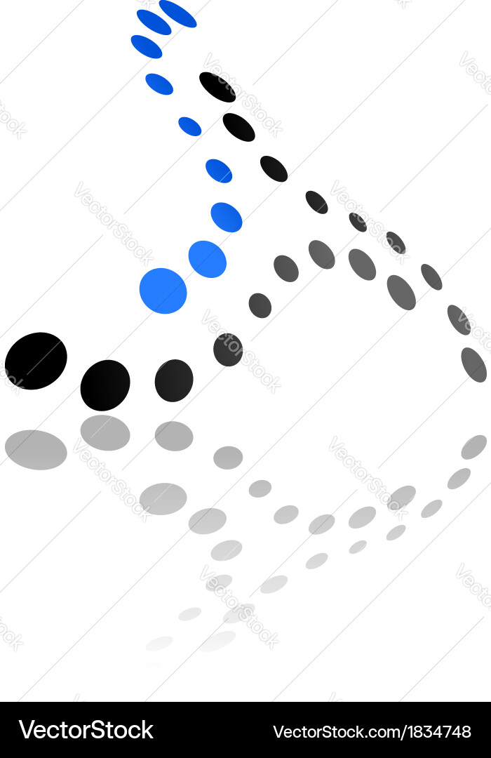 Abstract design with circles in an oblique pattern vector image