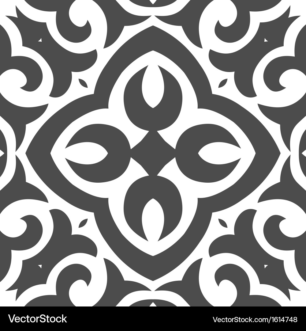 Abstract seamless pattern in mehndi style vector image