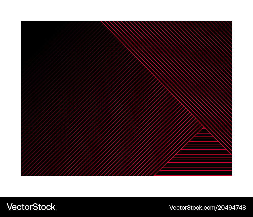 Abstract striped red lines pattern overlay vector image