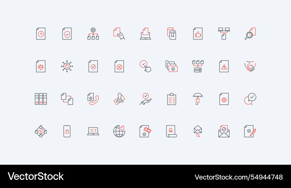 Document validation certificate guarantee vector image