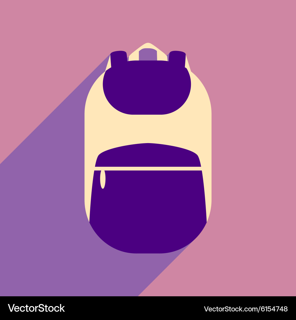 Flat with shadow icon and mobile application vector image