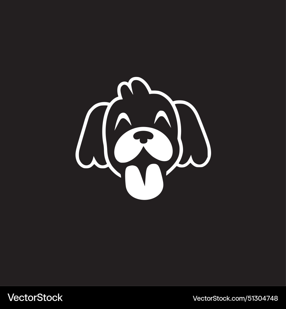 Hund - minimalistische und einfache Silhouette Hund - minimalistische und einfache Silhouette vektorbild