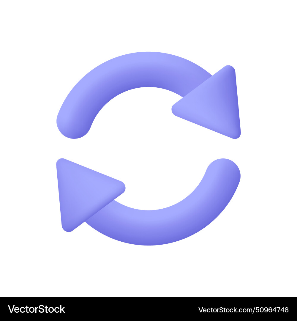 Rotating Arrows - Refresh Icon vector image