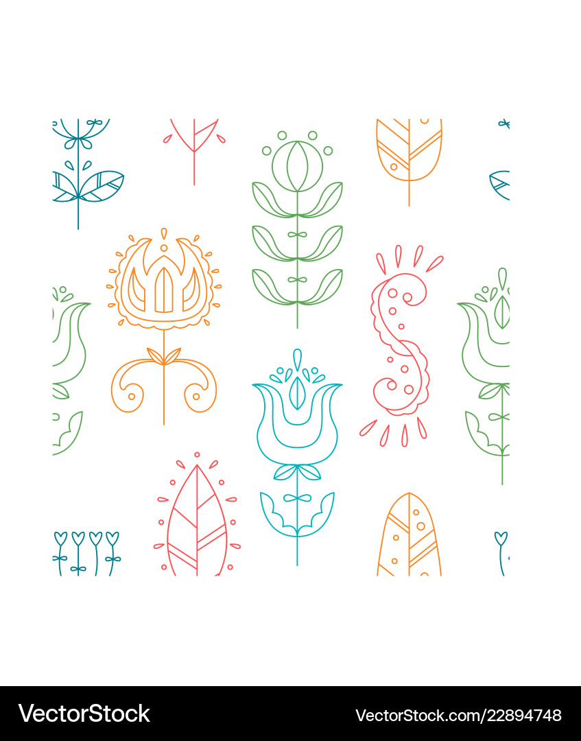 Seamless pattern in scandinavian Seamless pattern in scandinavian vector image