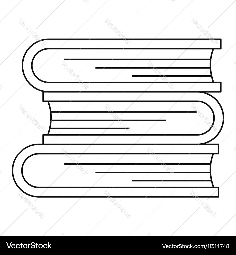 Three tutorial icon outline style Vector Image