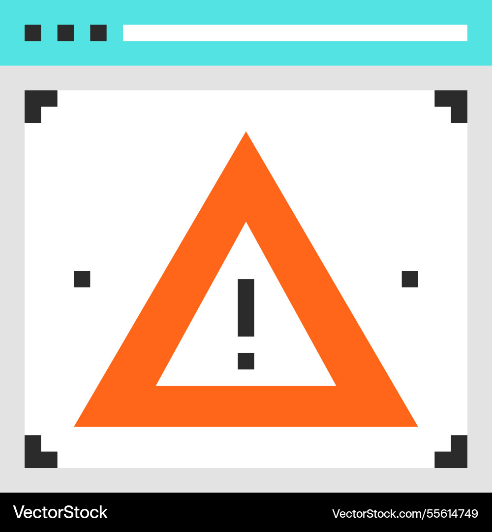 Access denied flat line web icon concept vector image