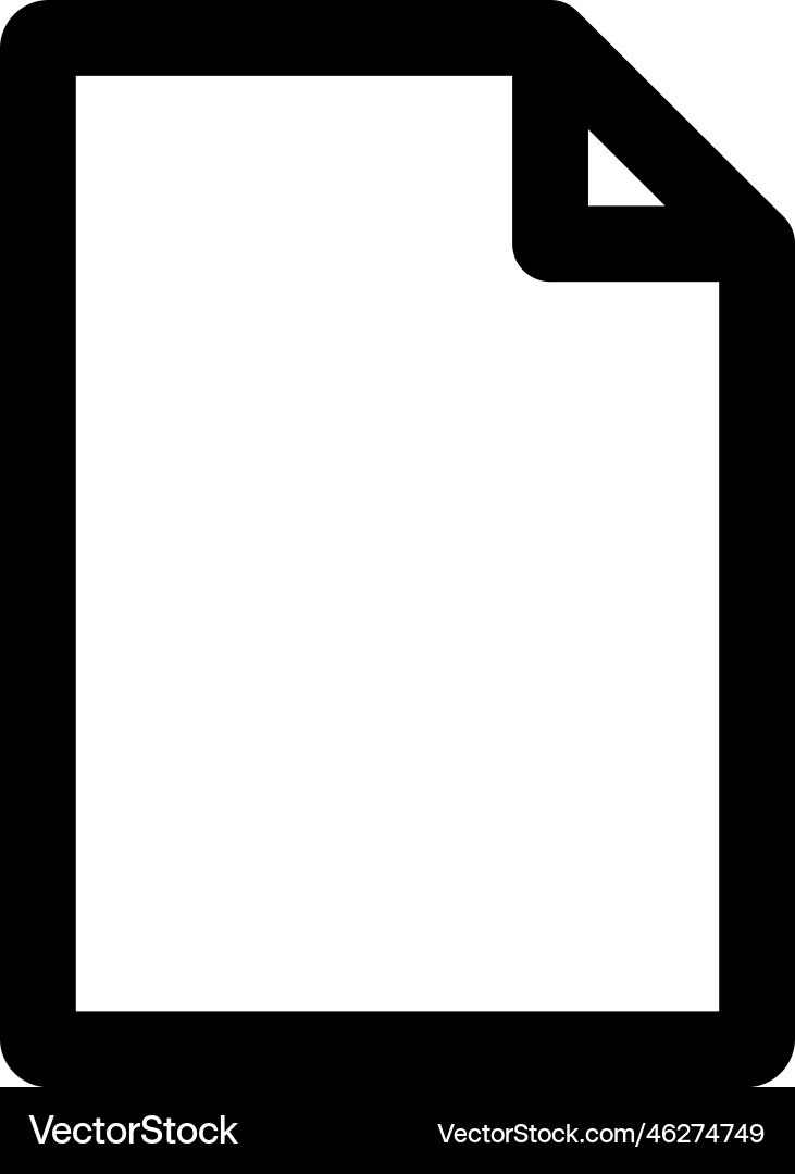 Document icon in simple style isolated Document icon in simple style isolated Vector Image