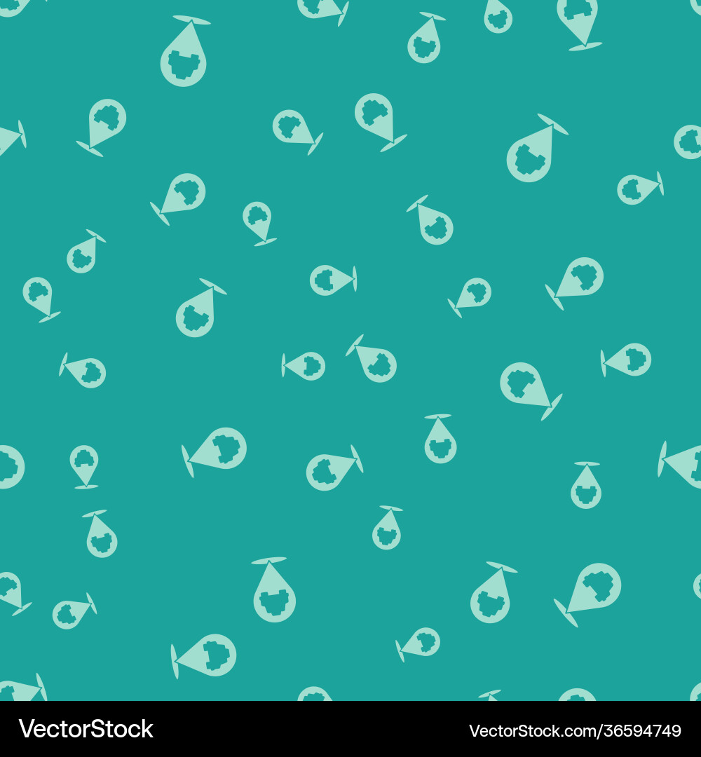 Green map pointer with taxi icon isolated seamless Green map pointer with taxi icon isolated seamless vector image