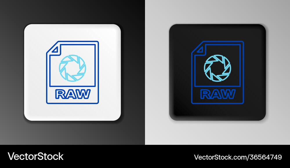 Line raw file document download button icon Line raw file document download button icon vector image