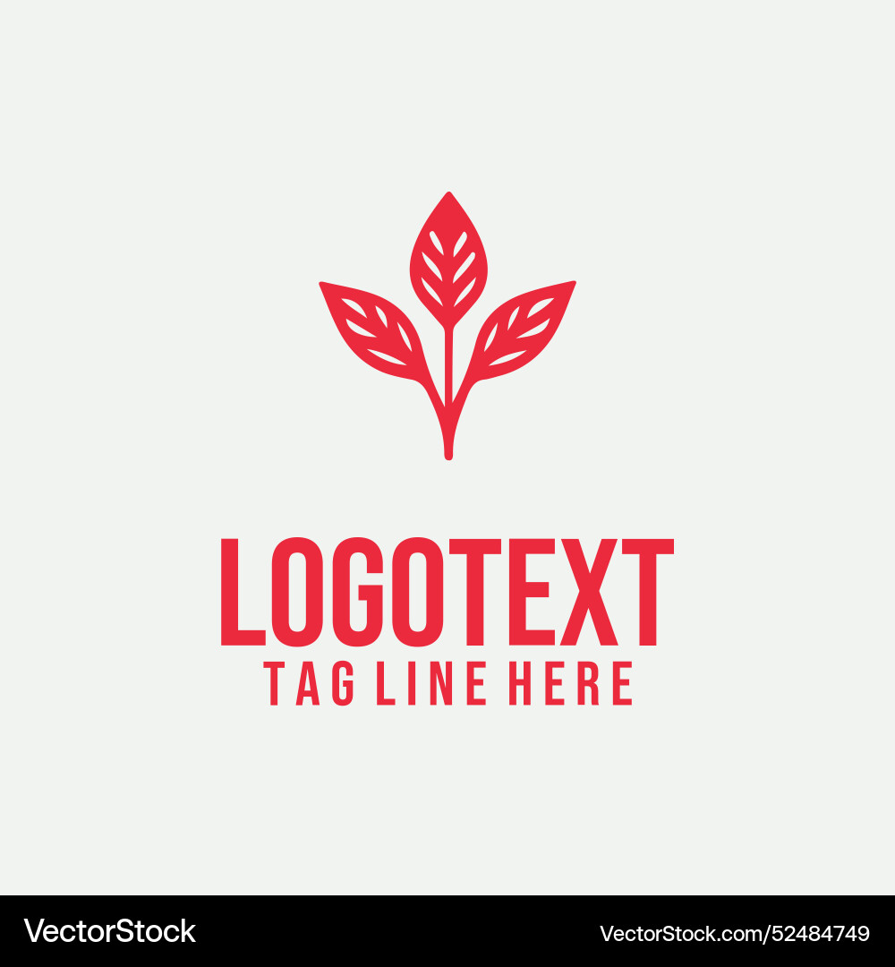 Linear floral logo Royalty Free Vector Image - VectorStock