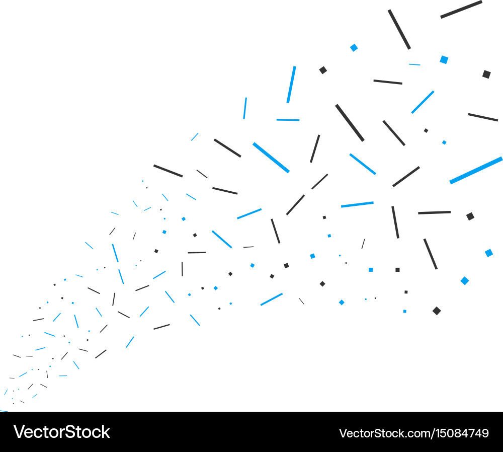 Lines and dots source stream vector image