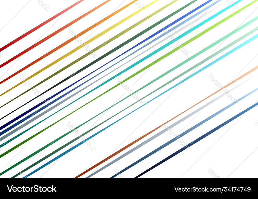 Random colorful lines with gradient fill Vector Image