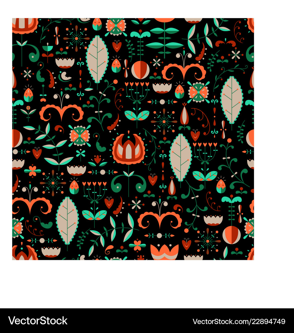 Seamless pattern in scandinavian Seamless pattern in scandinavian vector image