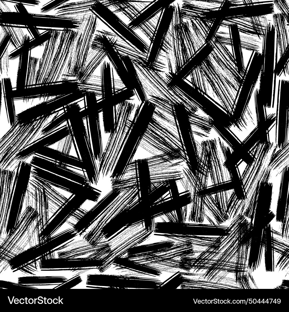 Seamless pattern with hand drawn scribble smears vector image