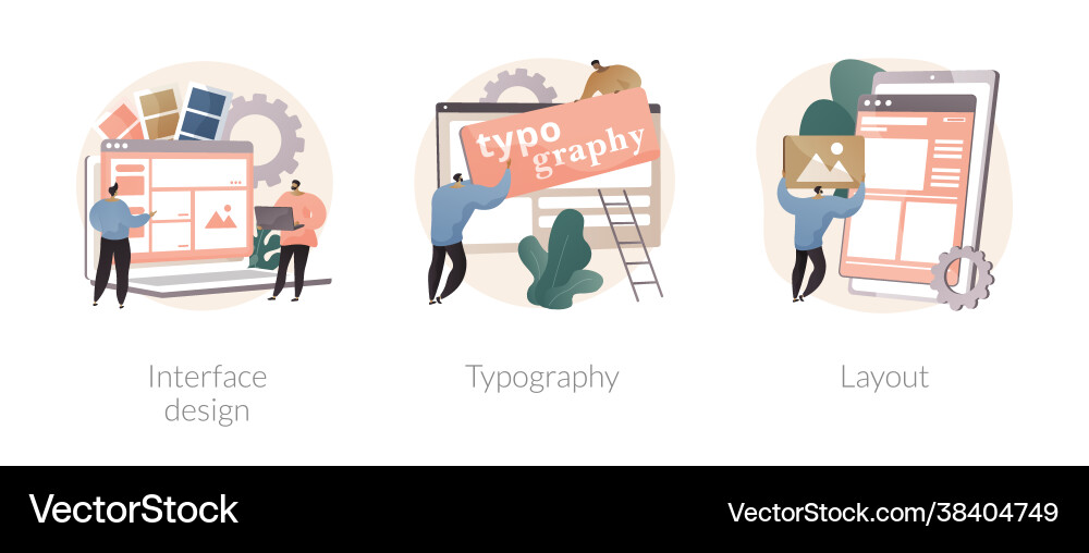UI Interface Concepts vector image