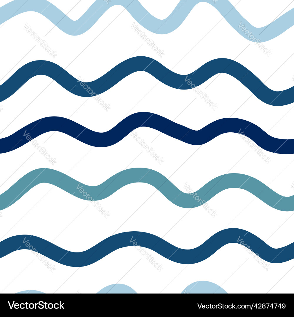 Wavy Stripe Pattern vector image