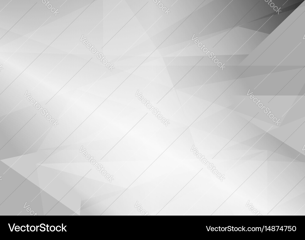 Abstract gray triangular background with copy Vector Image