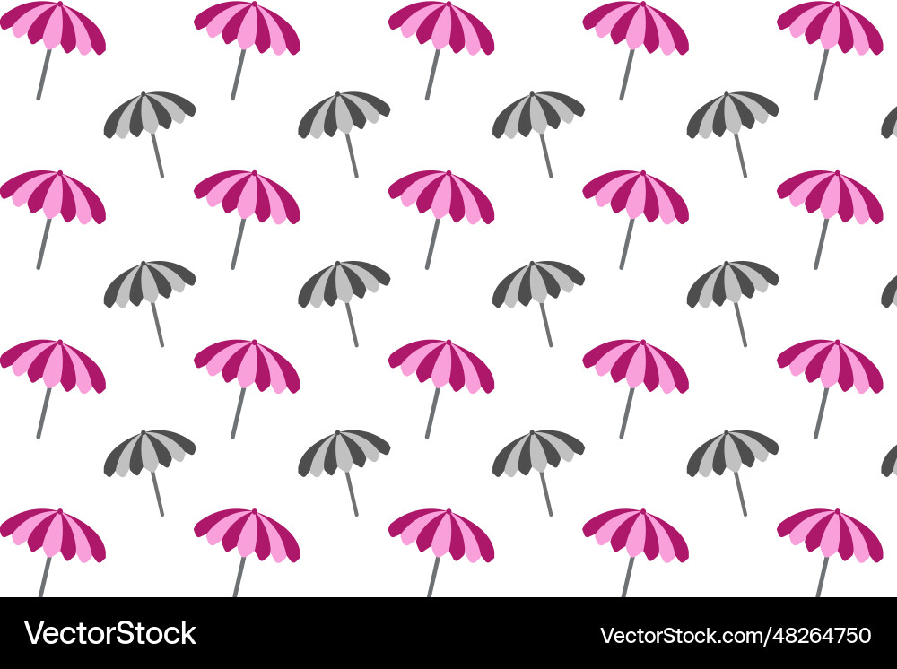 Abstract umbrella pattern background Vector Image