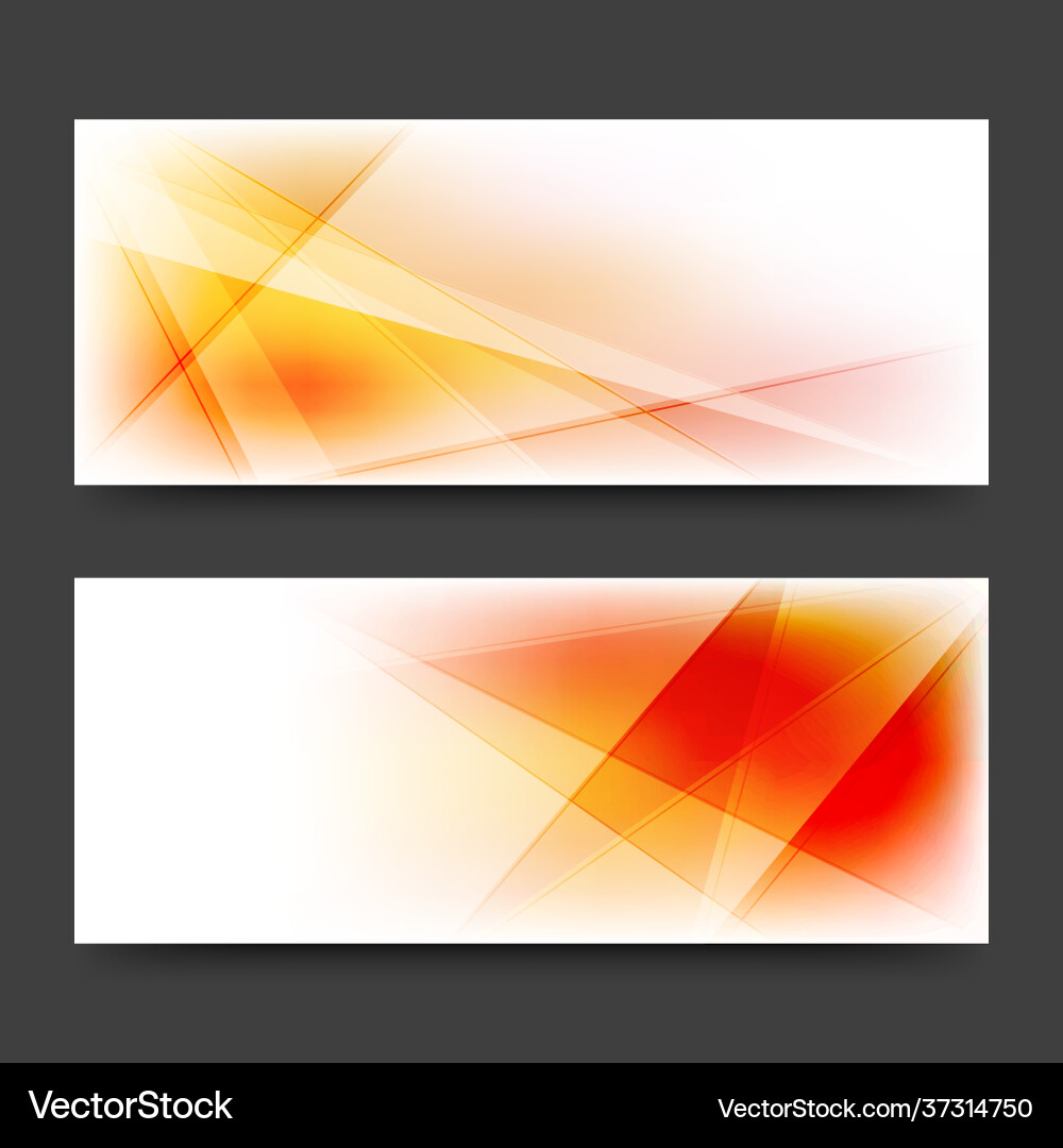 Abstract website banners with intersecting lines Vector Image