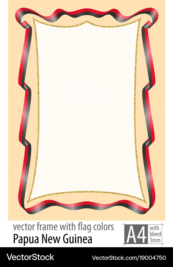 Frame and border of ribbon with the colors Vector Image