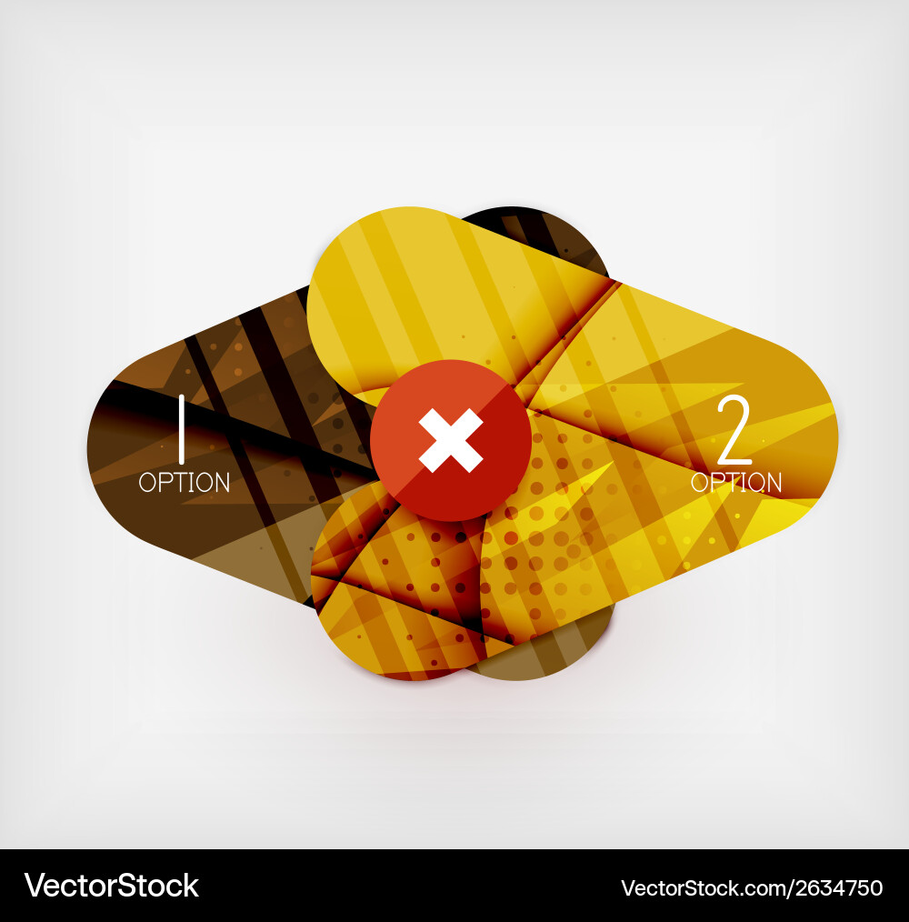 Glossy Round Option Layout Vector Image