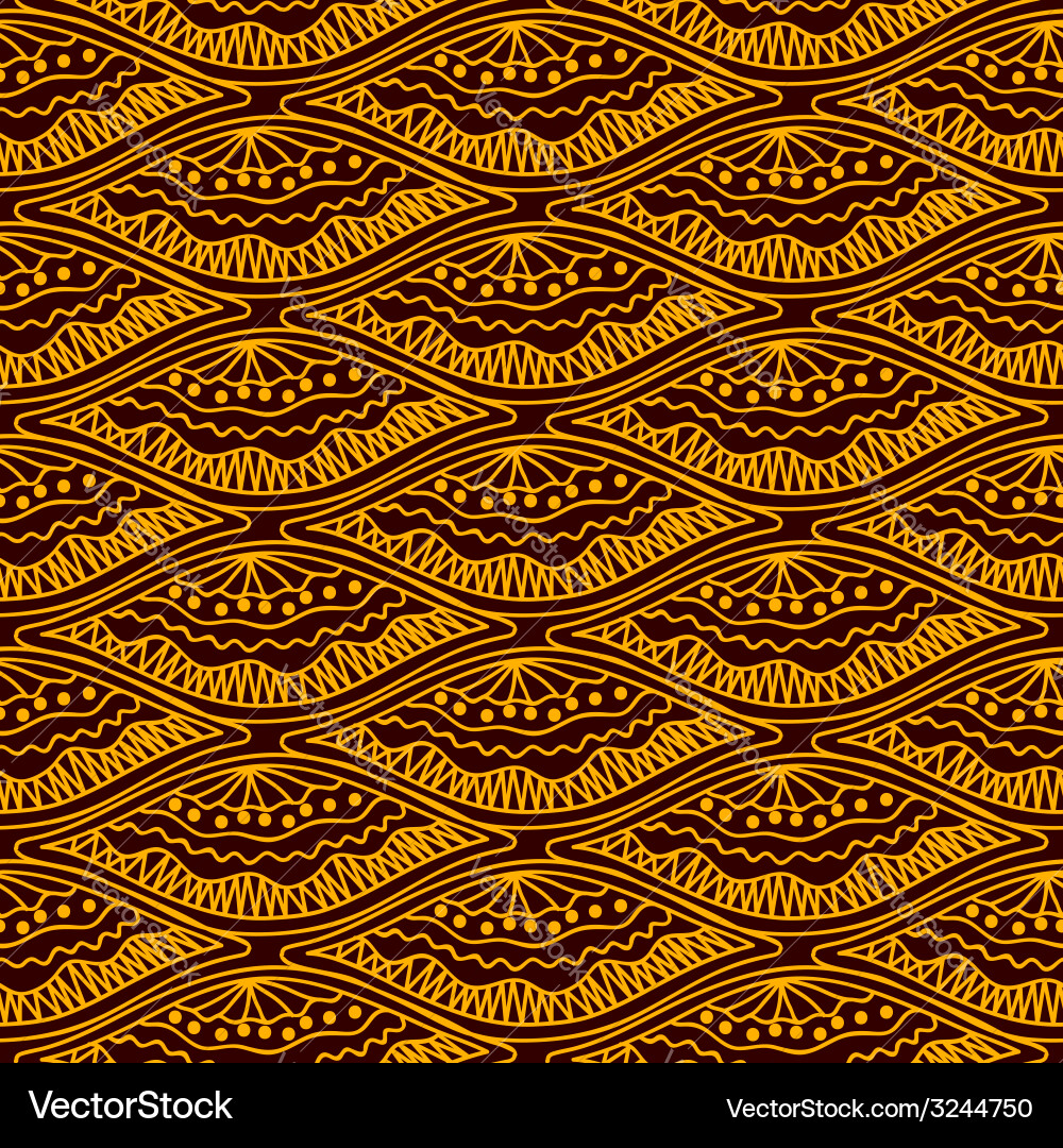 Golden Scales Repeating Pattern Vector Image