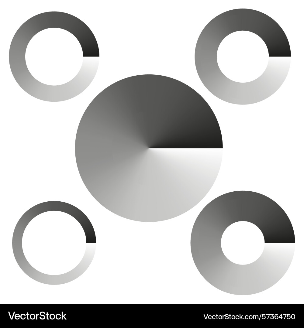 Ring gradient icon circular fade symbol soft Ring gradient icon circular fade symbol soft vector image