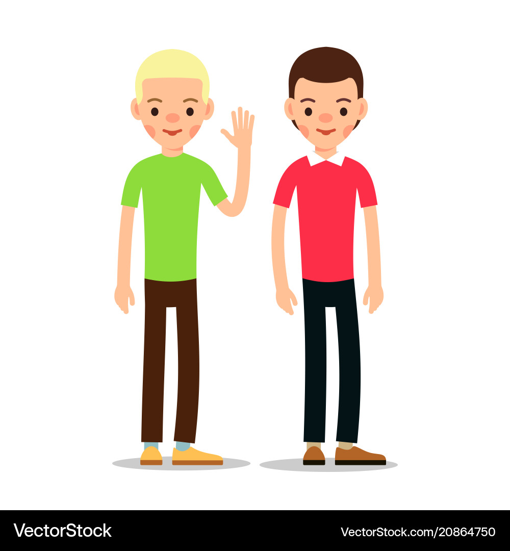 Young people cartoon isolated on white Young people cartoon isolated on white vector image