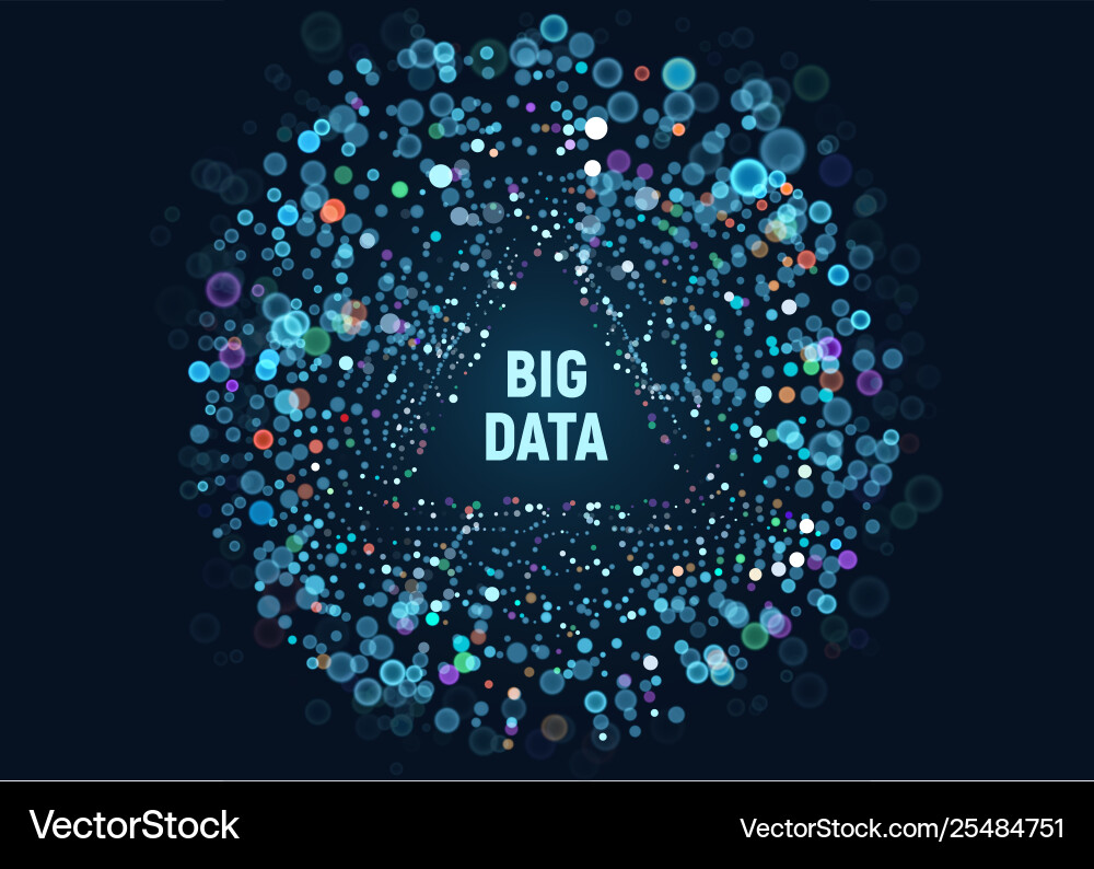 Big data visualization vector image