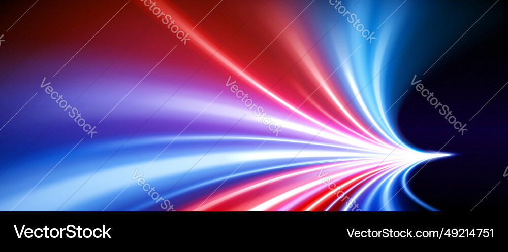 Blur and glow effect of lights when speed race Blur and glow effect of lights when speed race vector image