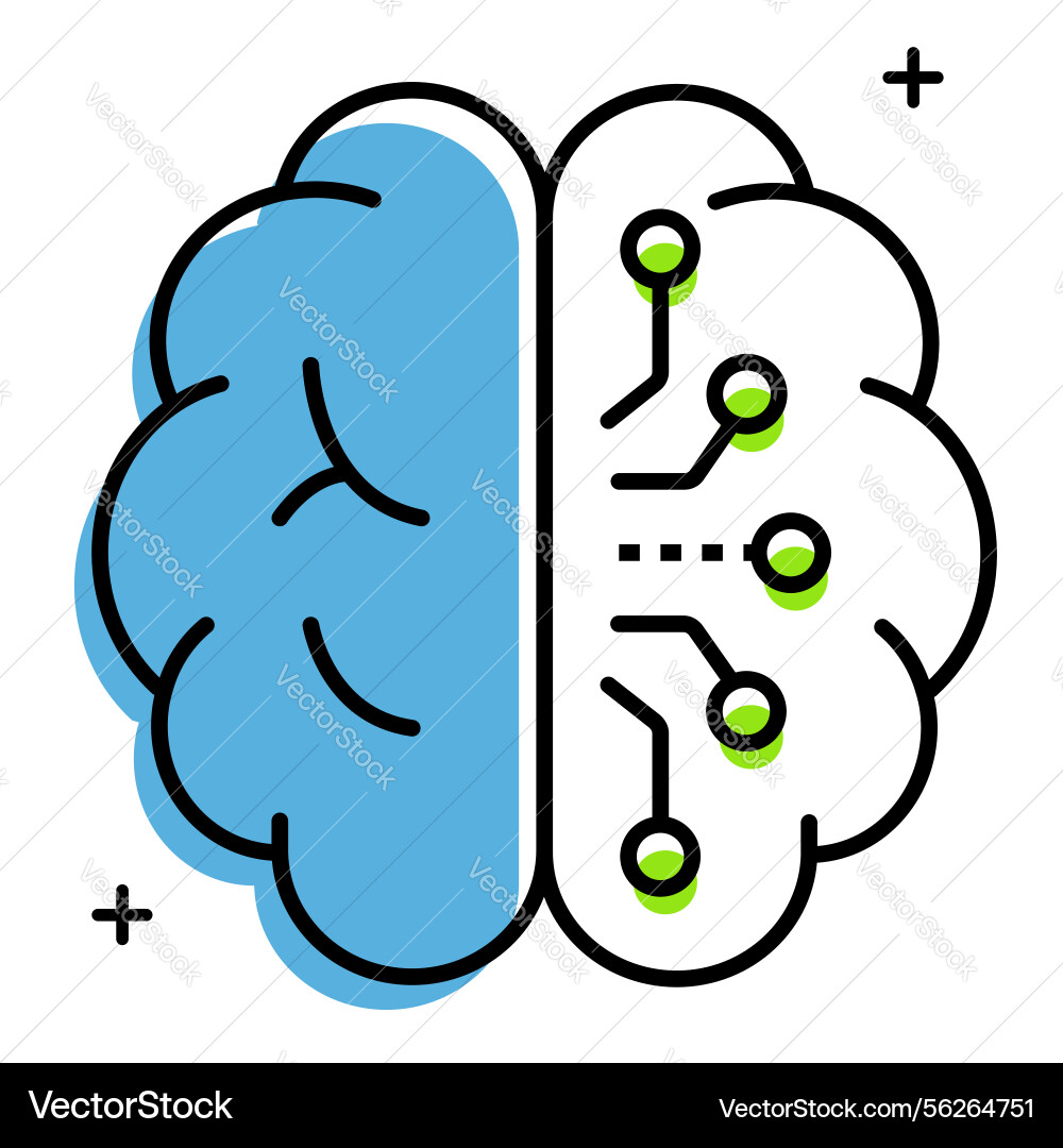Cognitive computing and knowledge engineering Cognitive computing and knowledge engineering vector image